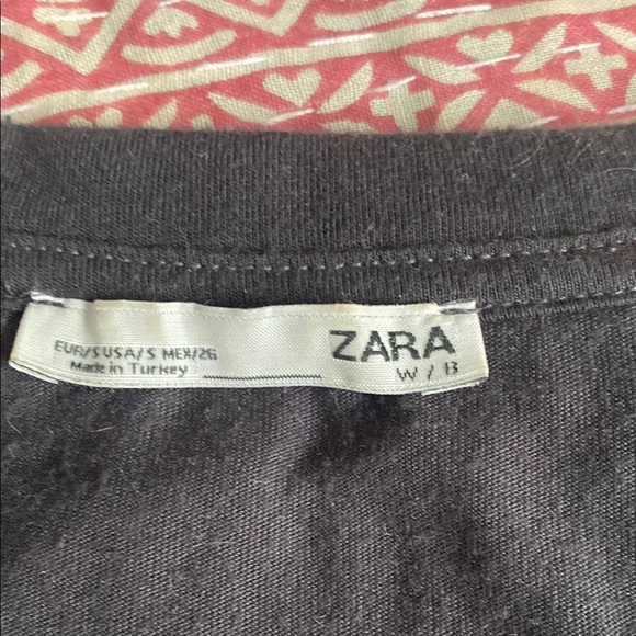 Zara Black Mesh Sleeveless Top lined small - Picture 2 of 3